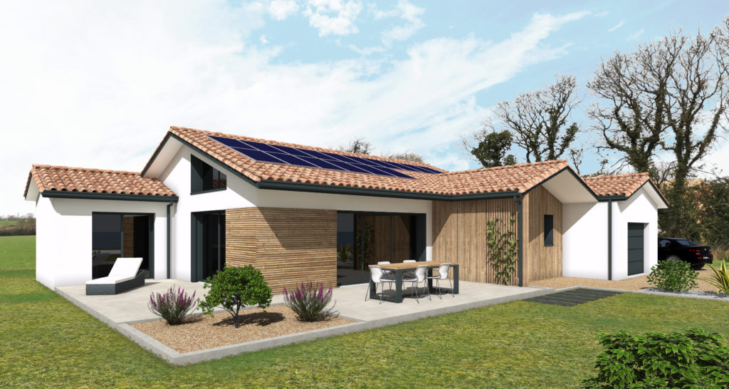 Construction maison individuelle-Panneaux Solaires intégrés